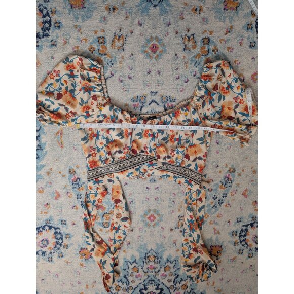 Milk & Honey Floral Print Crop Top -XL - Picture 6 of 9
